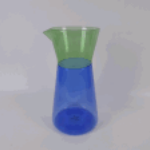 SOLE WATER JUG TINTED COLOR BLUE/GREEN D12XH23CM, IN LASER BACKSTAMP
